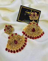 Fancy Earring-445 (Maroon)